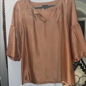 Talbots Copper Silk Blouse